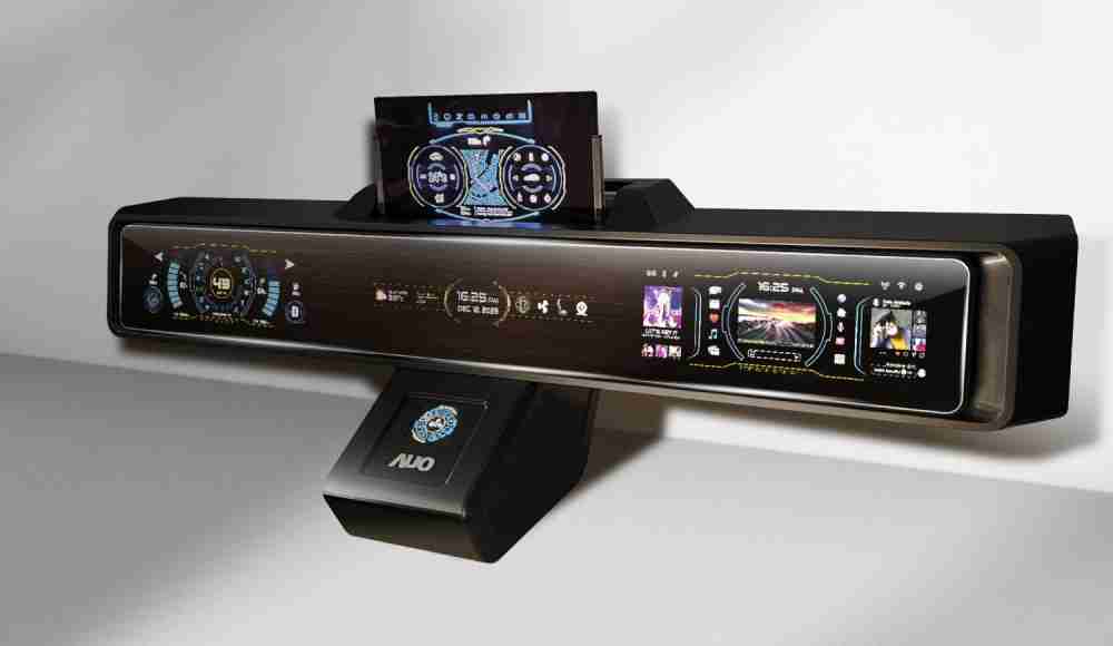 传奇国际Micro LED沉浸式车舱显示方案结合 可卷式、、、、可伸缩的Micro LED应用并可呈现不同的质感纹路，，，展现人性化设计