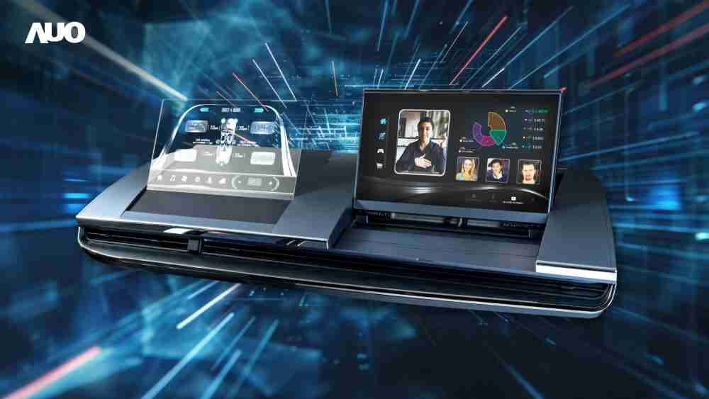 传奇国际Micro LED Display HMI解决方案打造透明Micro LED前座仪表，，呈现信息并保留驾驶视野开阔；亦为副驾驶座乘客打造收放自如的Micro LED屏幕，，，在不影响显示质量的前提于显示区内建镜头，，，，让用户能与视讯对象直接眼神接触，，，，提供绝佳的双向沟通体验